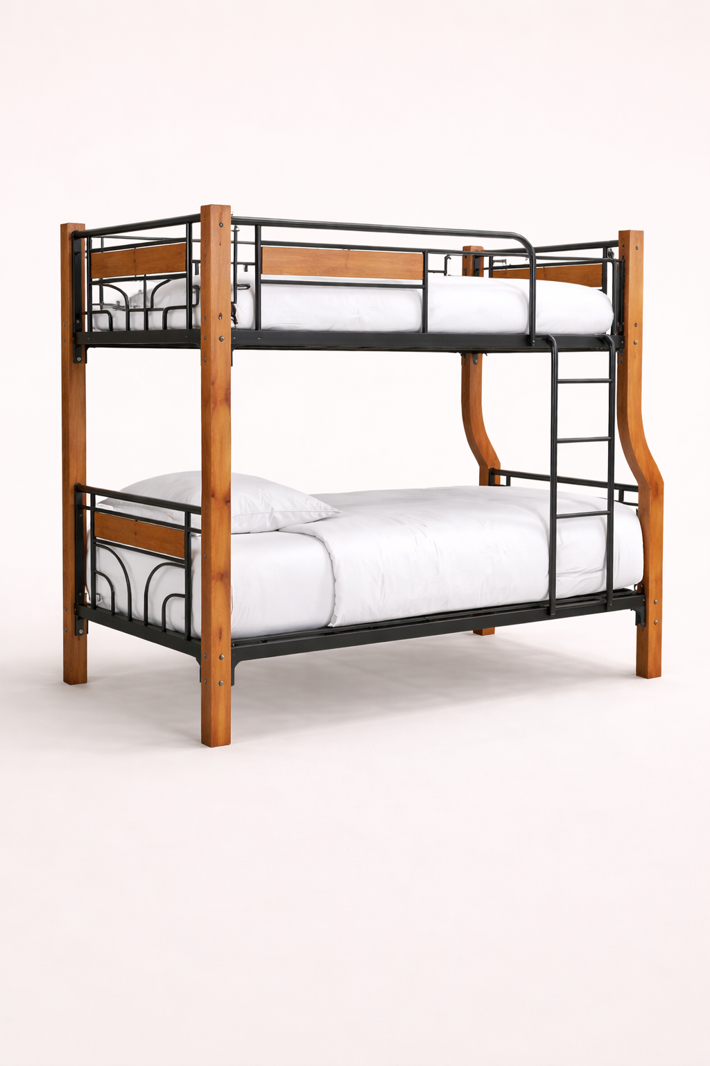 Jua Mahogany Double Decker Bed — handcrafted African furniture by Joyvern Neema furniture  in Kenya