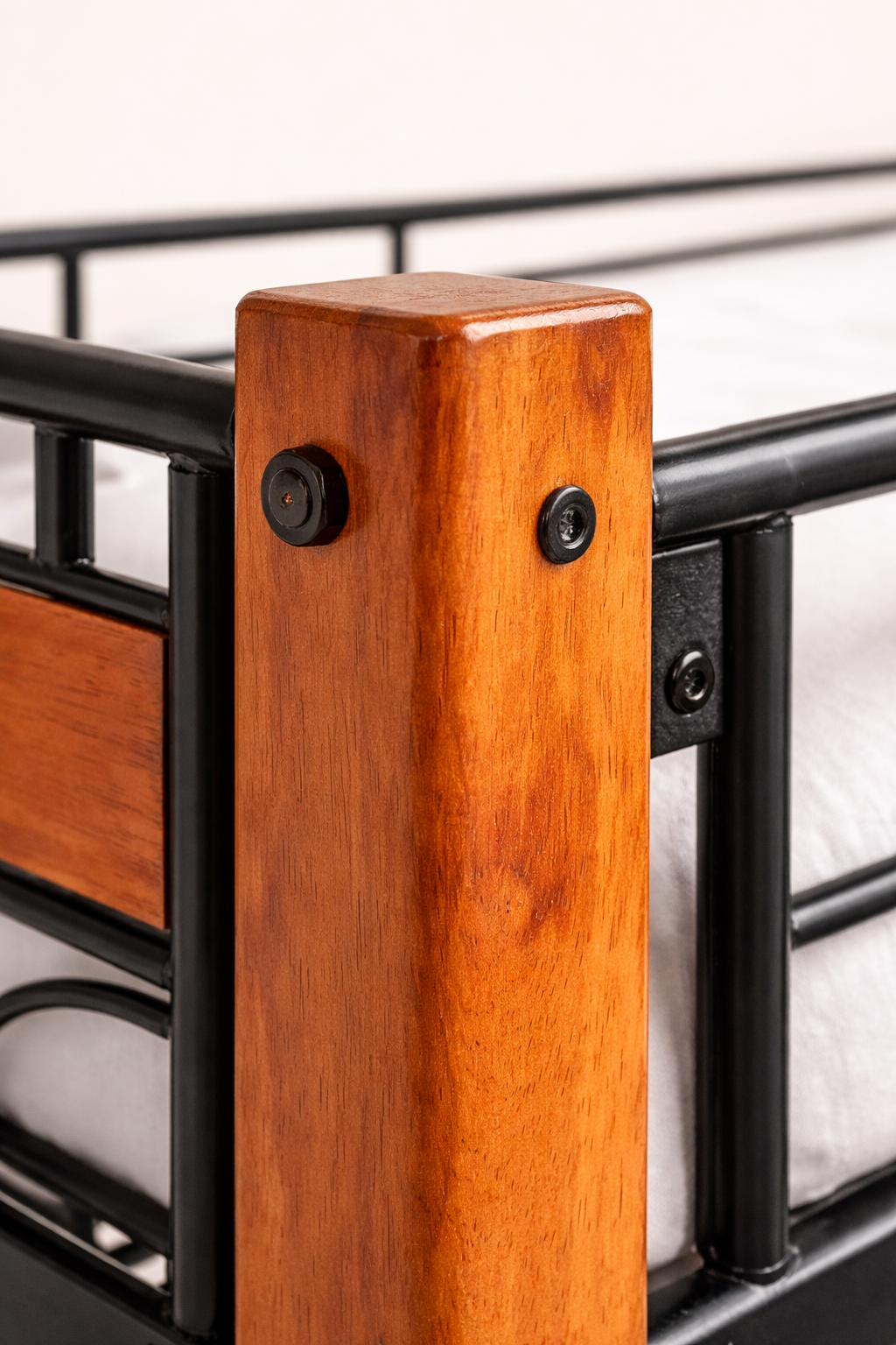 Jua Mahogany Double Decker Bed — handcrafted African furniture by Joyvern Neema furniture  in Kenya (view 3)