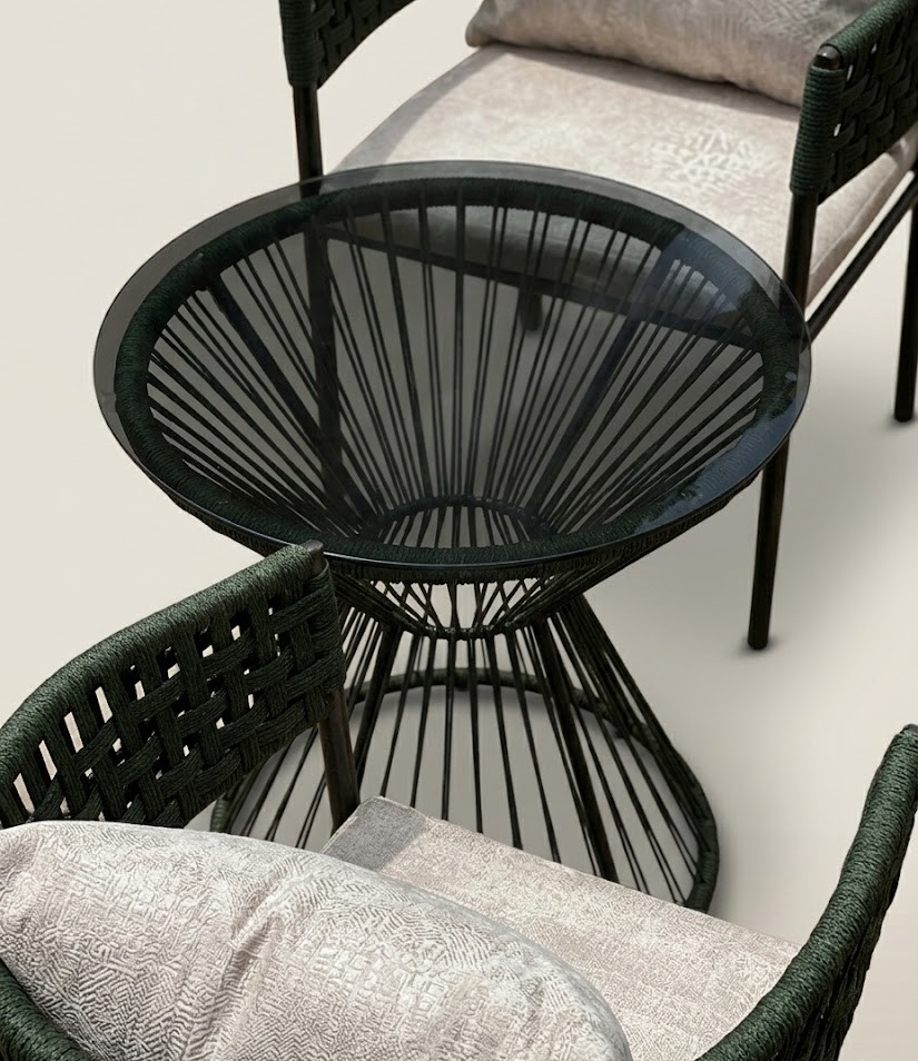 Balcony Set Mwezi Retreat — handcrafted African outdoor by Mt sinai in Kenya (view 3)