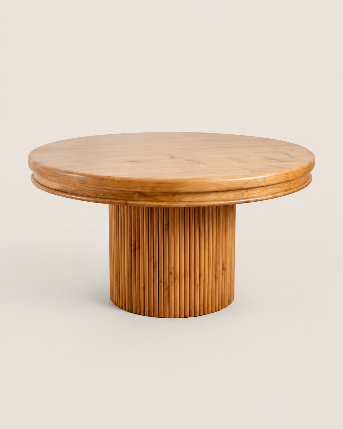 Chechebwa Pedestal Dining Table — handcrafted African furniture by El Mundo Furniture in Kenya