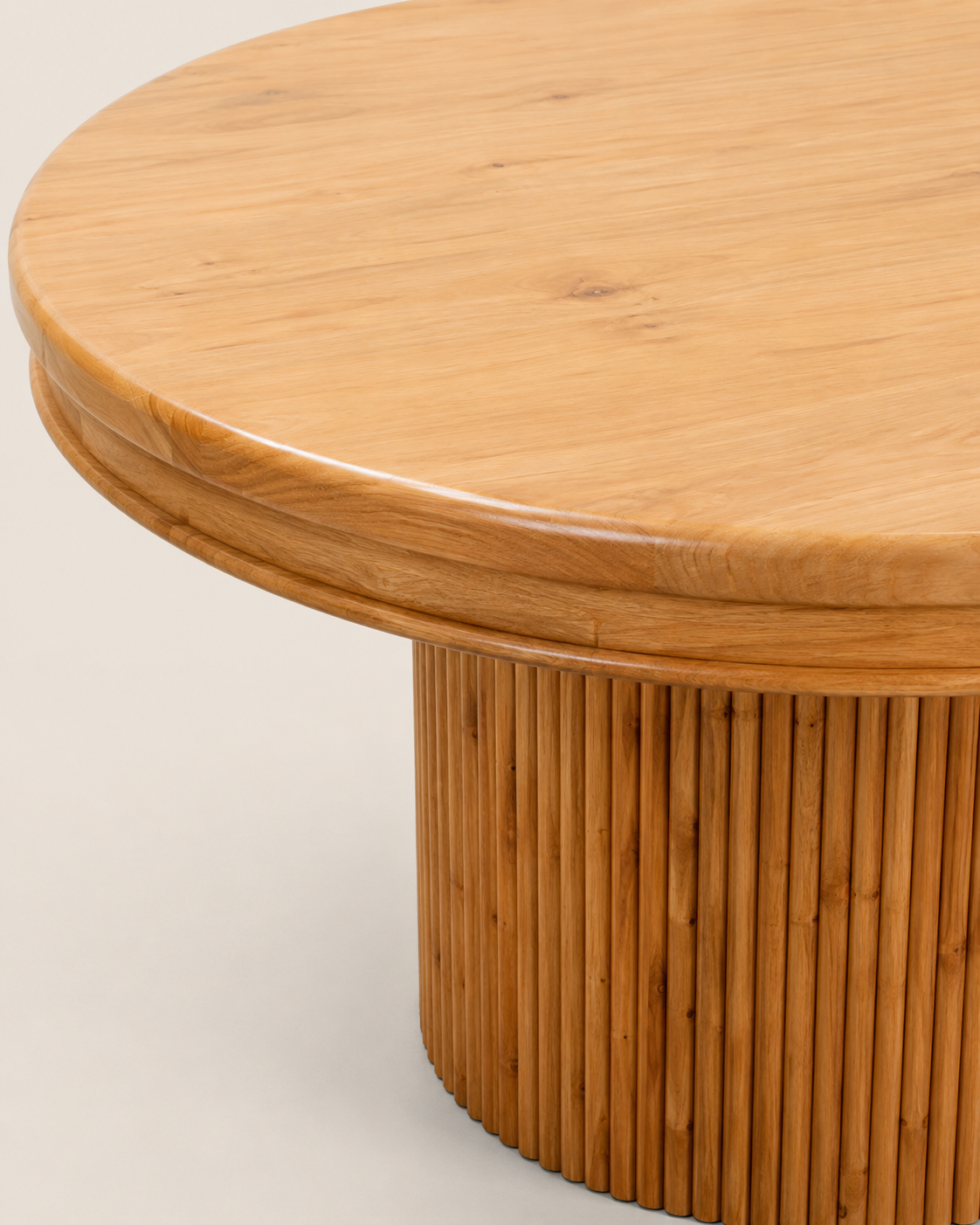 Chechebwa Pedestal Dining Table — handcrafted African furniture by El Mundo Furniture in Kenya (view 3)