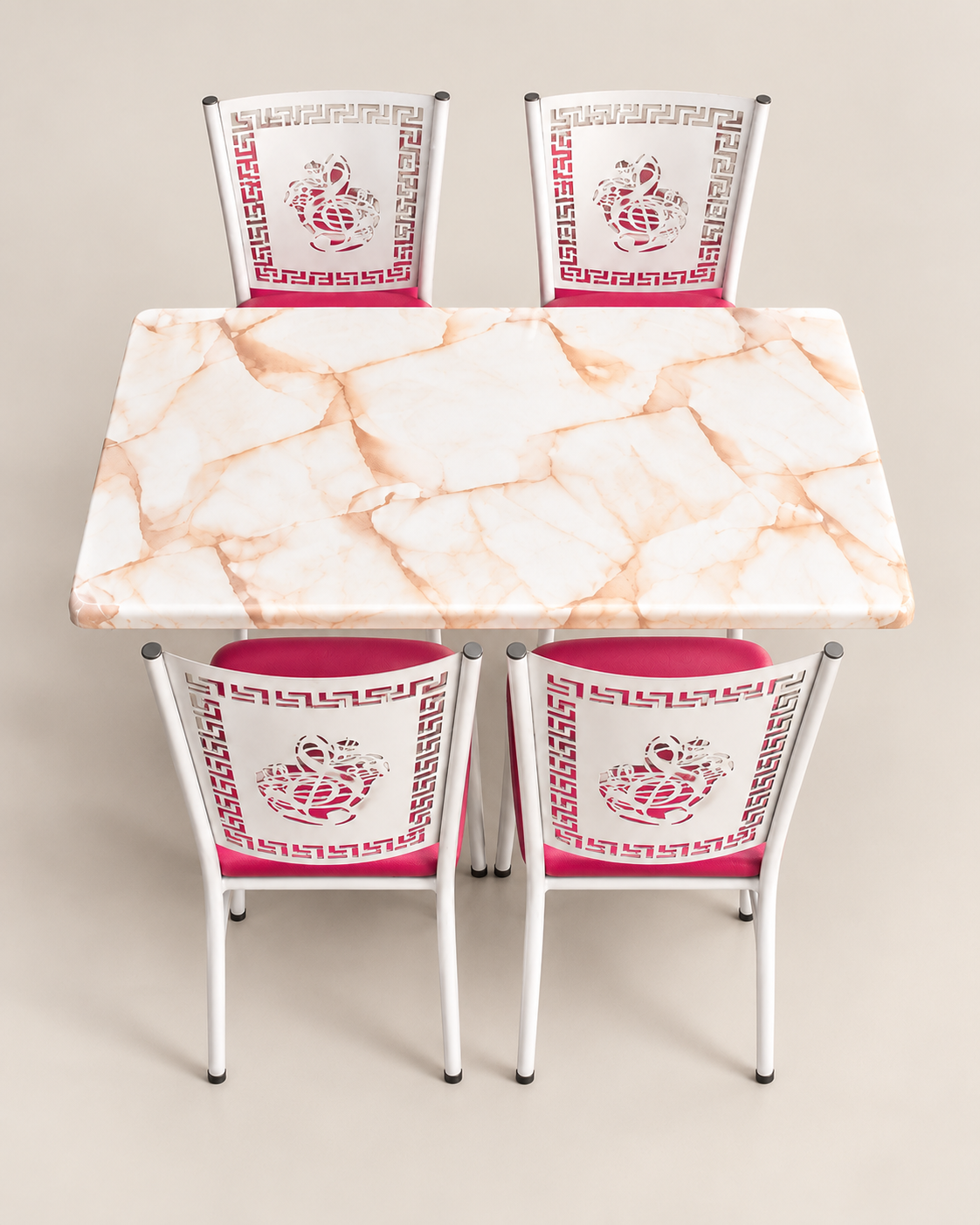 Fahari Dining Table and Chairs Set — handcrafted African furniture by Mamboline enterprise in Kenya (view 4)