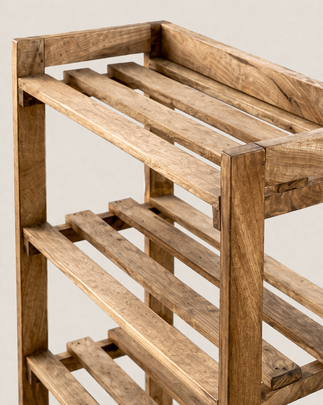 Mbingu Shoe Rack — handcrafted African furniture by Oskechi  Furnitures in Kenya (view 5)