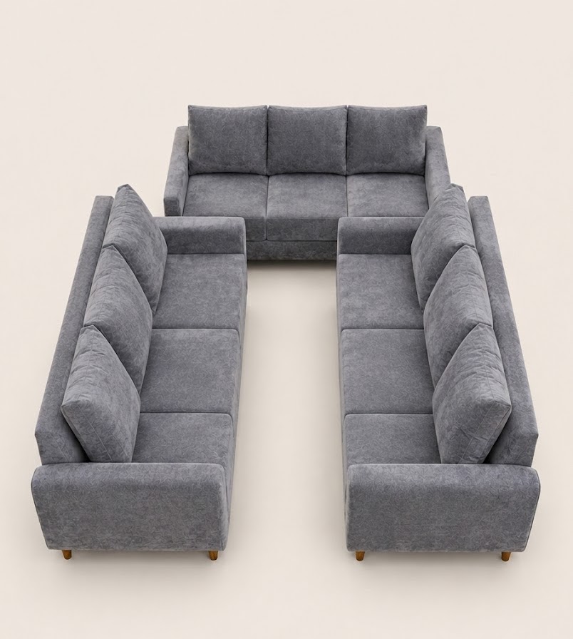 Nneka Sectional Sofa — handcrafted African furniture by Moseso furniture  in Kenya (view 2)