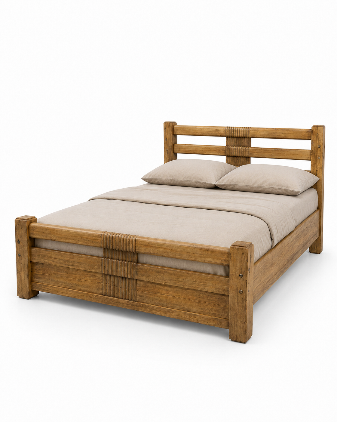6 by 6 Jasiri Heritage Bed — handcrafted African furniture by PK interior furniture  in Kenya