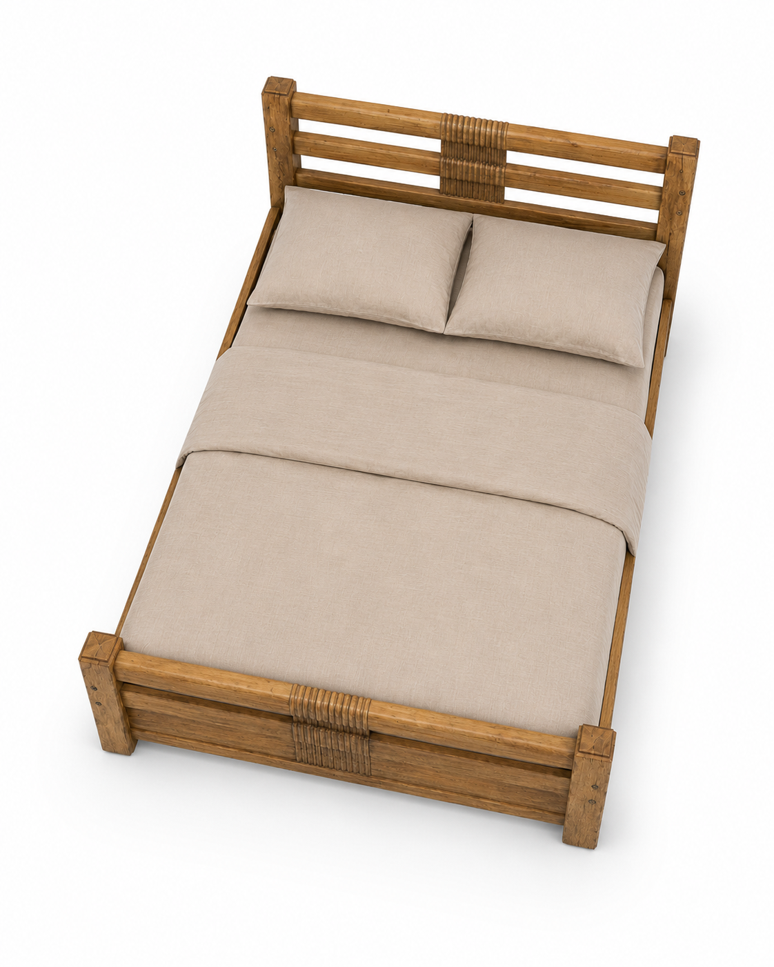 6 by 6 Jasiri Heritage Bed — handcrafted African furniture by PK interior furniture  in Kenya (view 2)