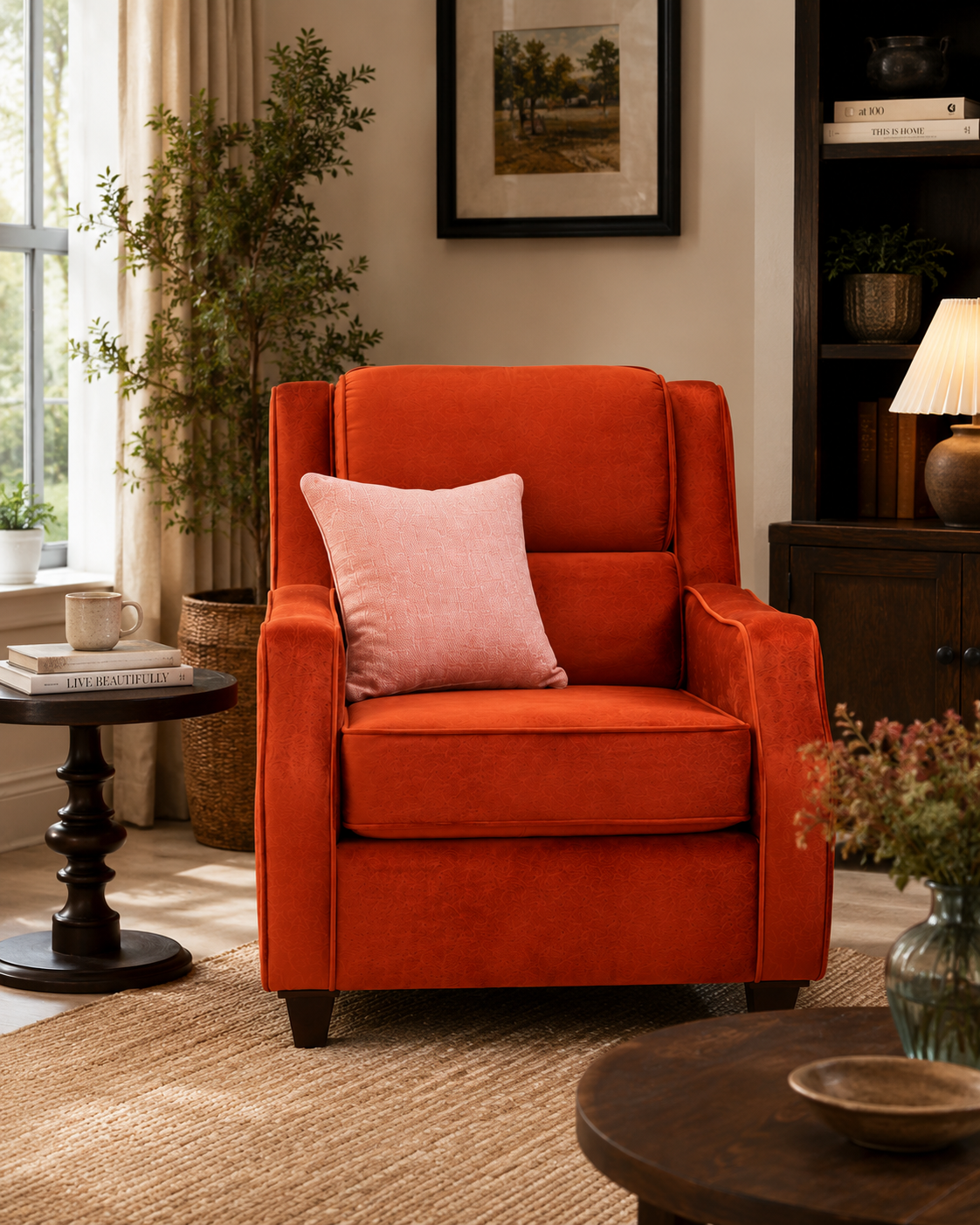 Rukia Armchair — handcrafted African furniture by The MI Interiors  in Kenya