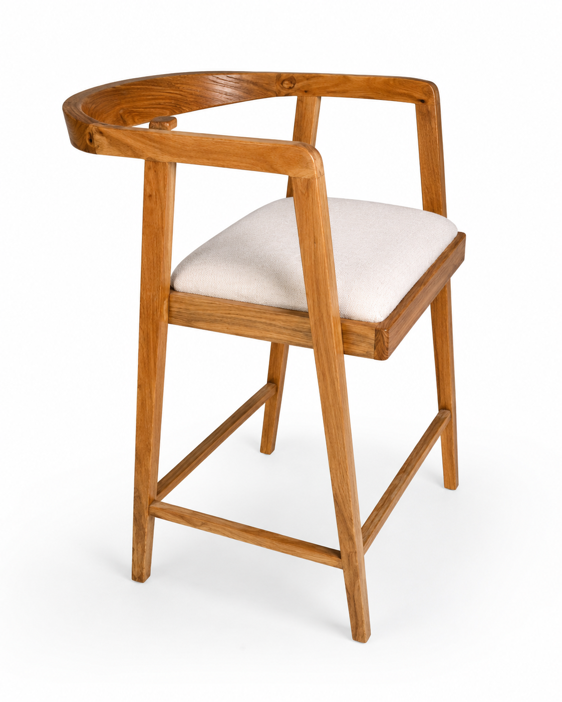 Kilele Wooden Bar Chair — handcrafted African furniture by Andmorecode in Kenya (view 4)