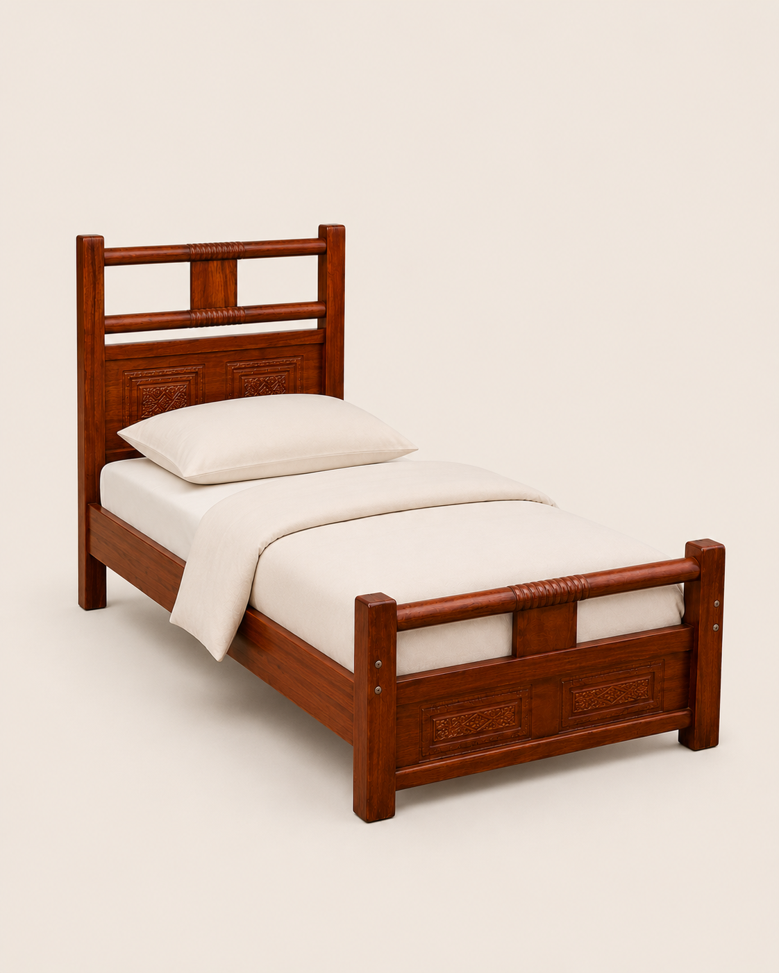 5 by 6 Msasa  Bed — handcrafted African furniture by jimpass Nairobi furniture  in Kenya