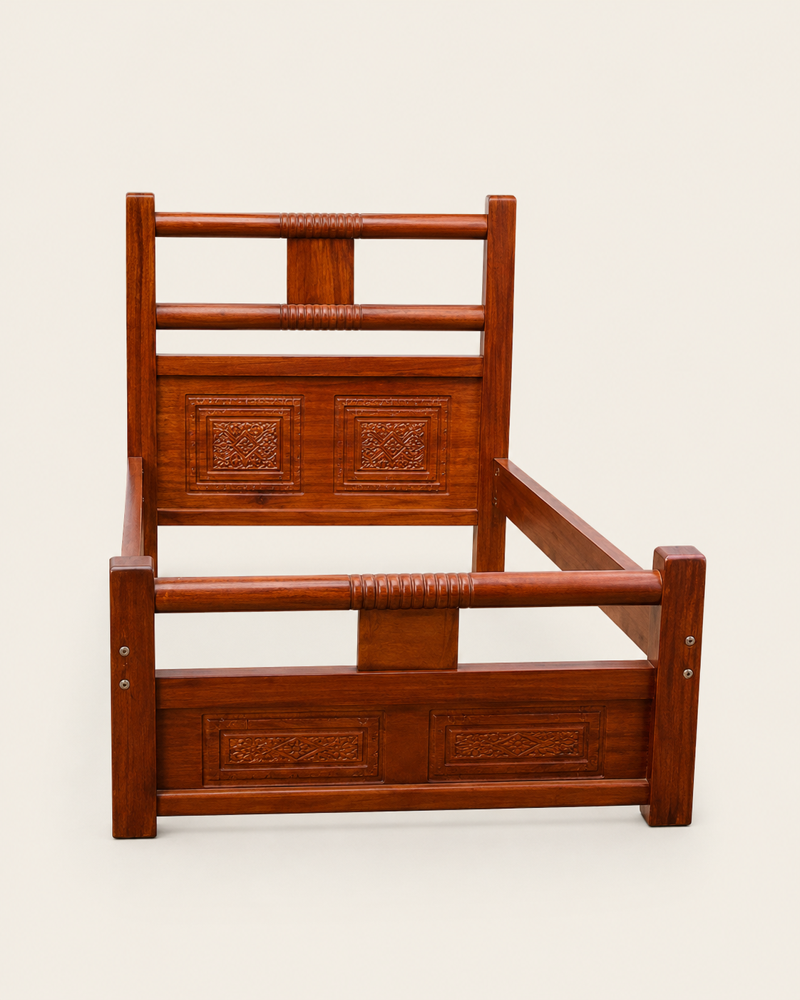 5 by 6 Msasa  Bed — handcrafted African furniture by jimpass Nairobi furniture  in Kenya (view 2)