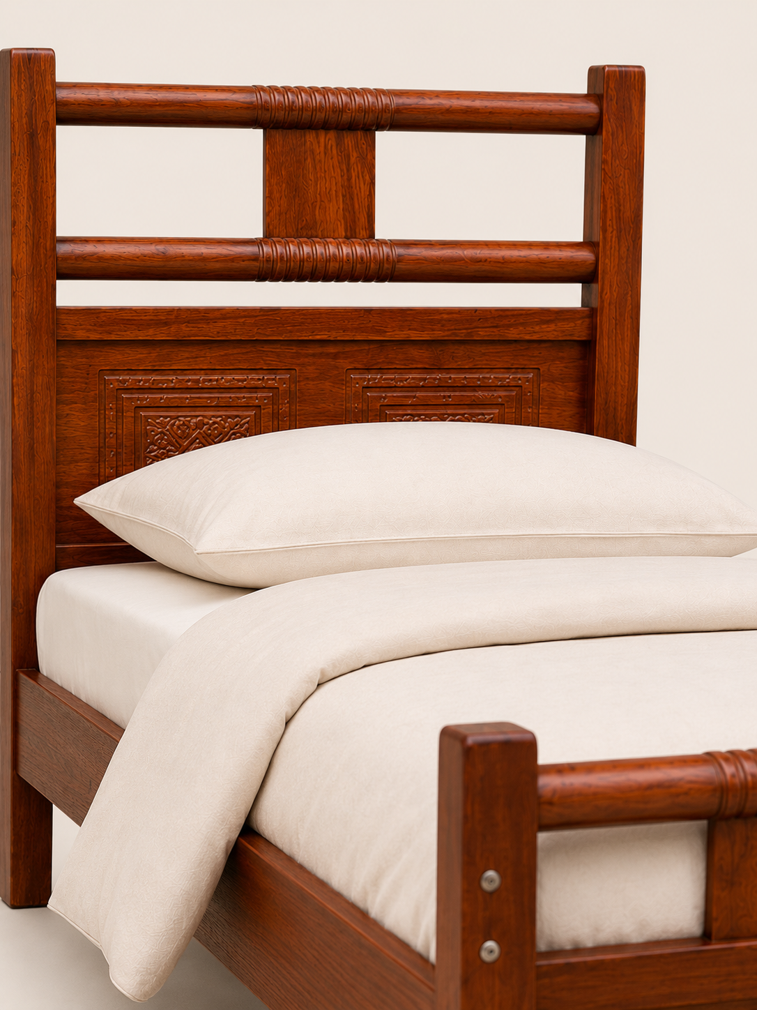 5 by 6 Msasa  Bed — handcrafted African furniture by jimpass Nairobi furniture  in Kenya (view 3)