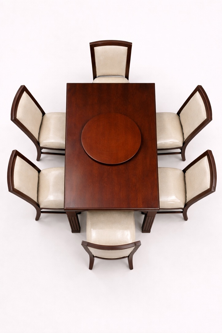 Jua Cypress Dining Set — handcrafted African furniture by Mwangaza Furniture  in Kenya (view 2)