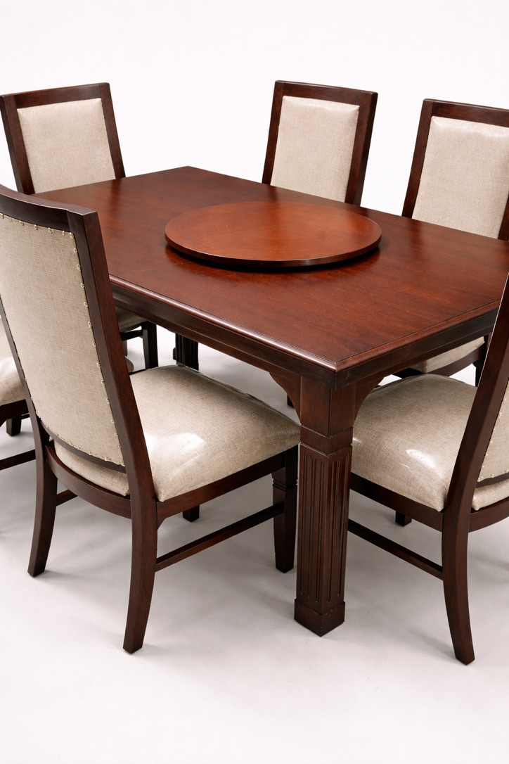 Jua Cypress Dining Set — handcrafted African furniture by Mwangaza Furniture  in Kenya (view 3)