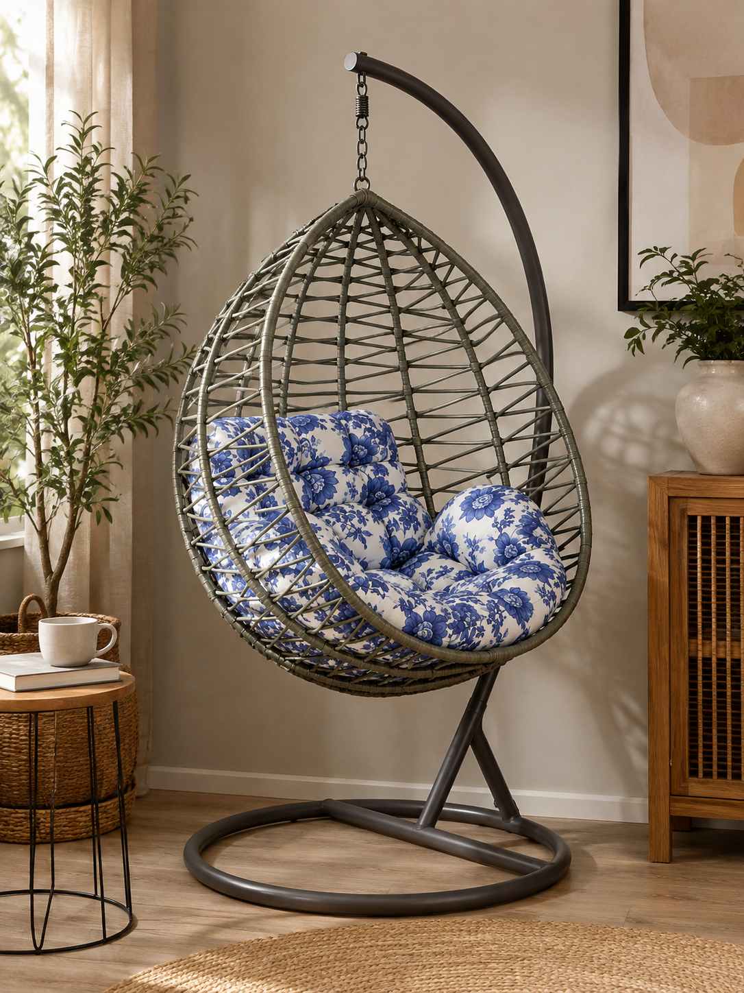 Zuri Swing Chair. — handcrafted African outdoor by Sinai in Kenya (view 2)