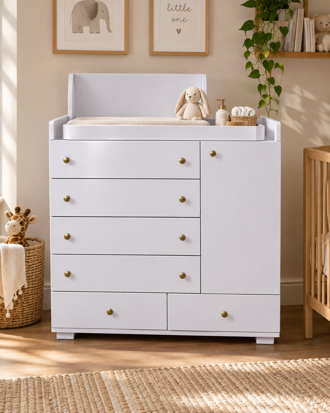Zambarau Nursery Dresser — handcrafted African furniture by Be at home furniture  in Kenya