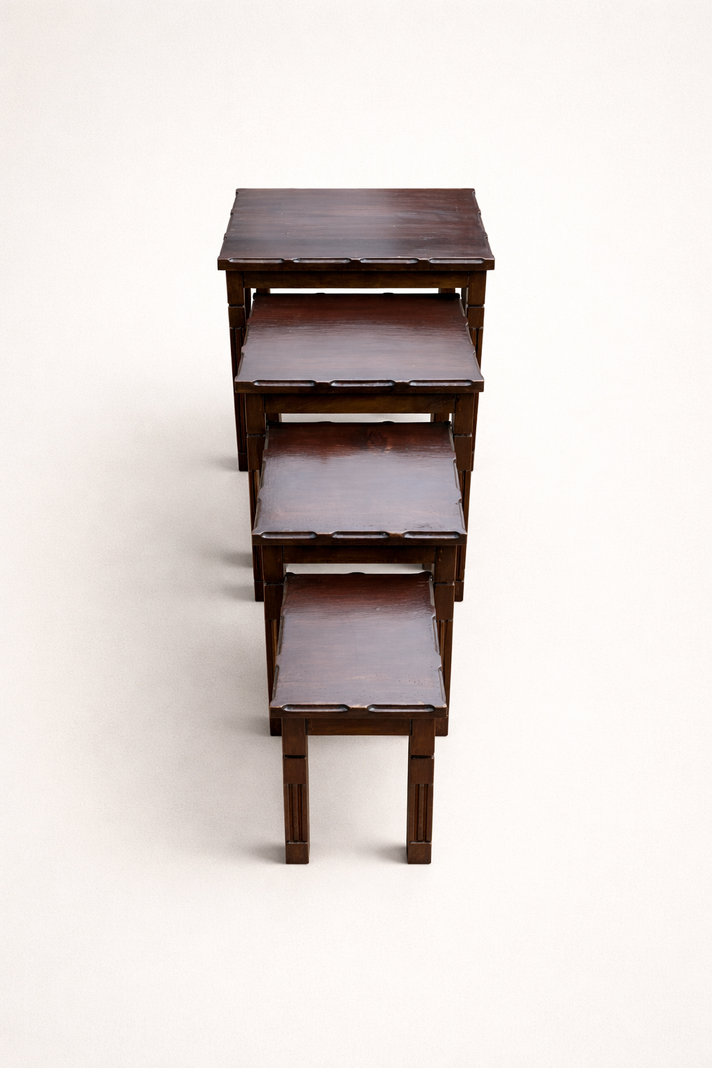 Jua nest of stools — handcrafted African furniture by Zakayo Elgon furniture  in Kenya