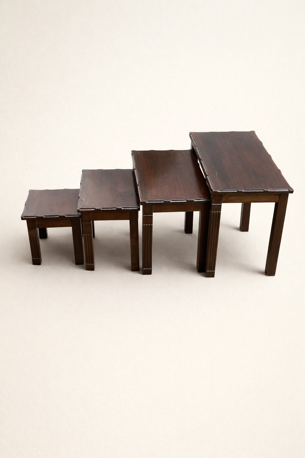 Jua nest of stools — handcrafted African furniture by Zakayo Elgon furniture  in Kenya (view 2)