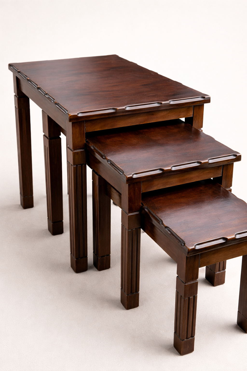 Jua nest of stools — handcrafted African furniture by Zakayo Elgon furniture  in Kenya (view 3)