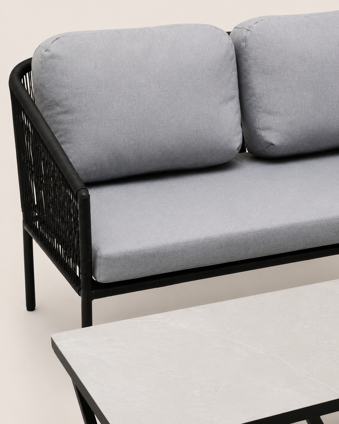 Afia Bench & Odari Coffee Table — handcrafted African outdoor by Ekram furniture in Kenya (view 4)