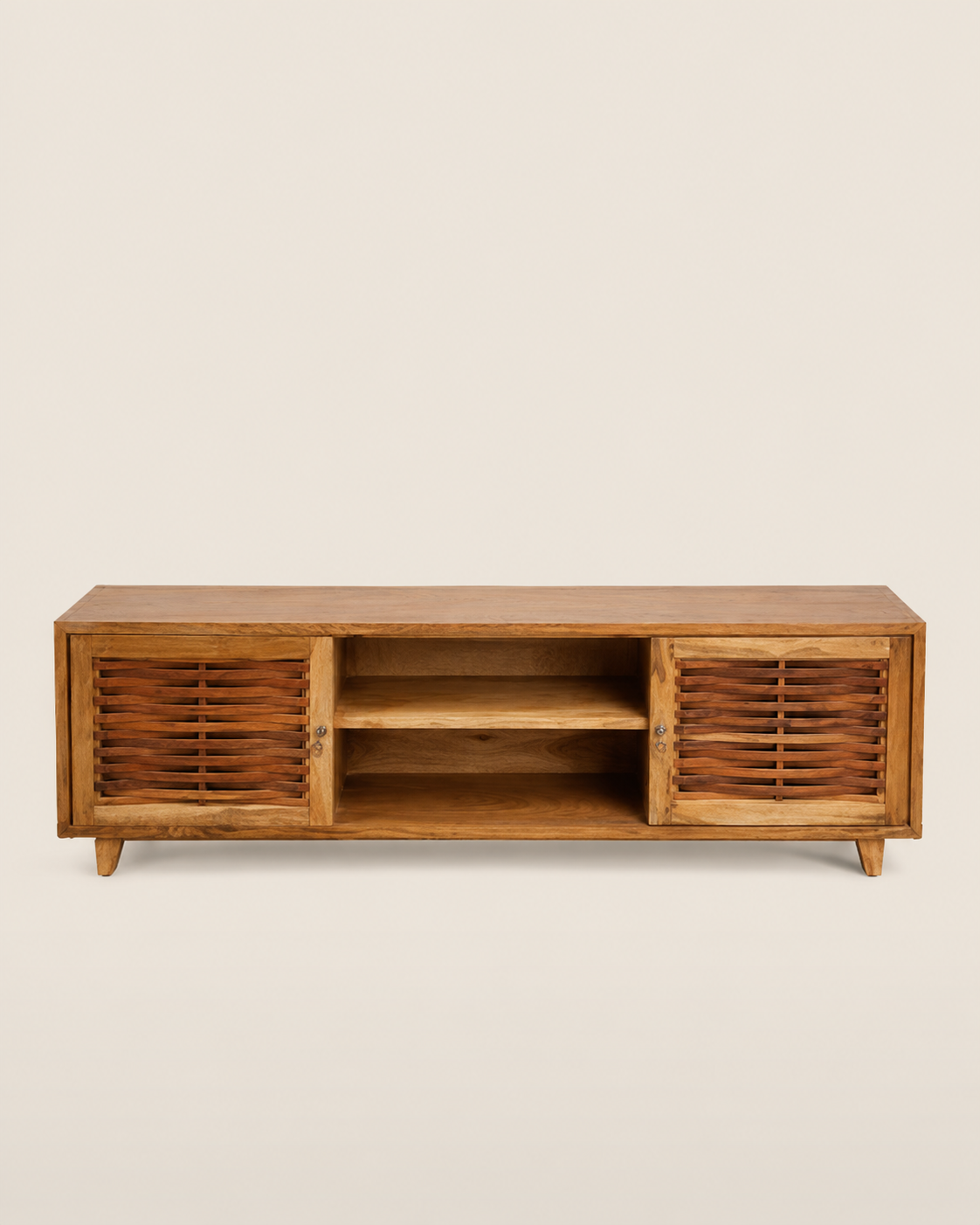 Aefel Media Console — handcrafted African furniture by Ndekena (pending setup) in Kenya