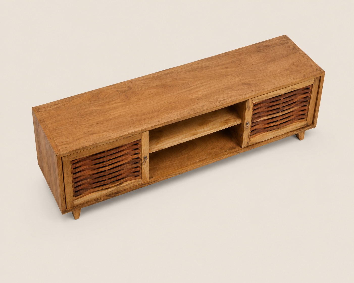 Aefel Media Console — handcrafted African furniture by Ndekena (pending setup) in Kenya (view 2)