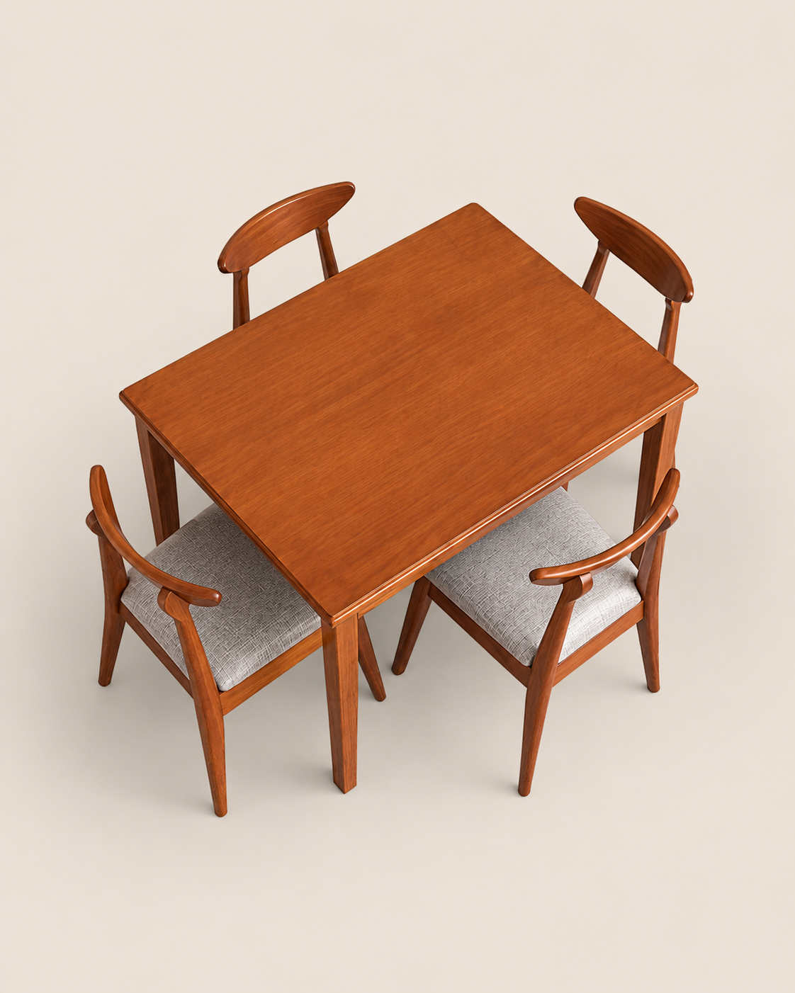 4 seater Dining Set — handcrafted African furniture by The MI Interiors  in Kenya (view 2)