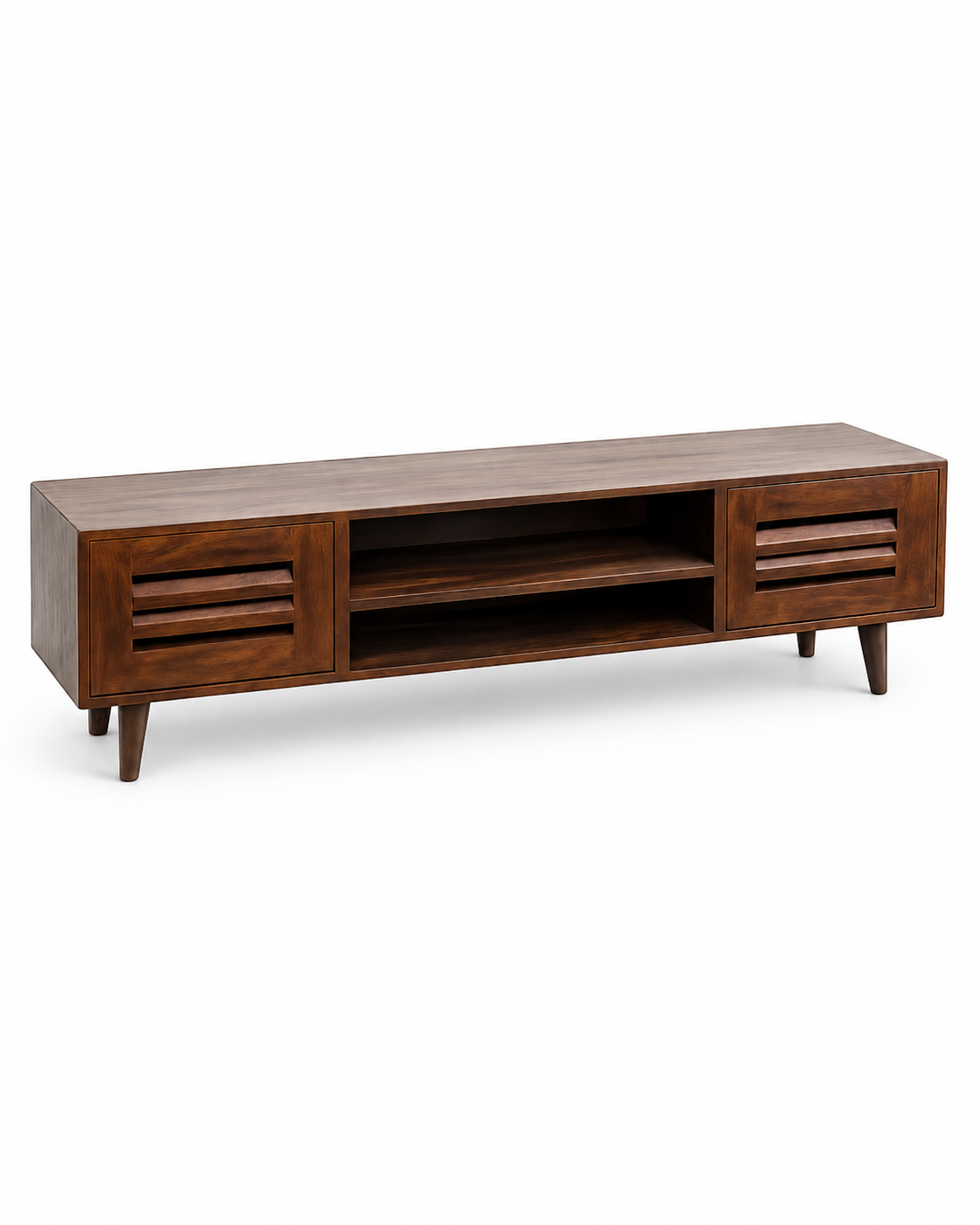 Eben Vumbi Media Console — handcrafted African furniture by Ebenezer Furnitures in Kenya