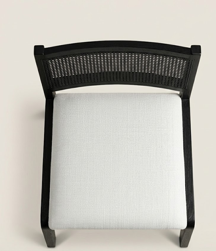 Aasa Cane Dining Chair — handcrafted African furniture by Ekram furniture in Kenya (view 2)