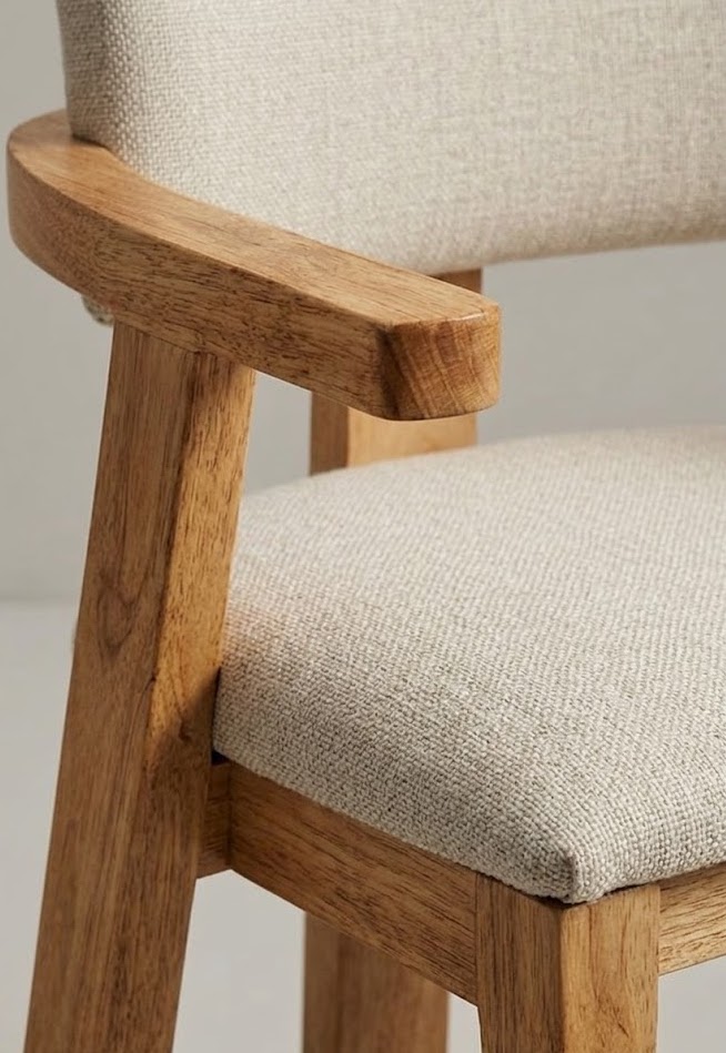 Abana Cyprus Dining Chair — handcrafted African furniture by Lifestyle Furniture  in Kenya (view 3)