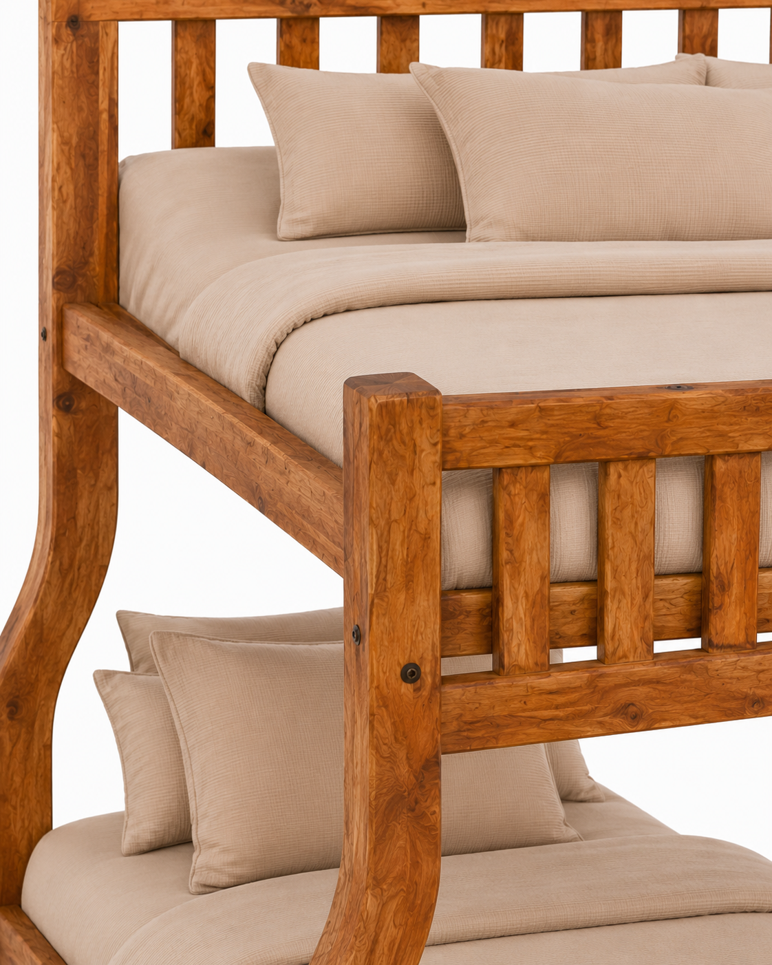 Jasiri Wooden Bunk Bed — handcrafted African furniture by PK interior furniture  in Kenya (view 4)