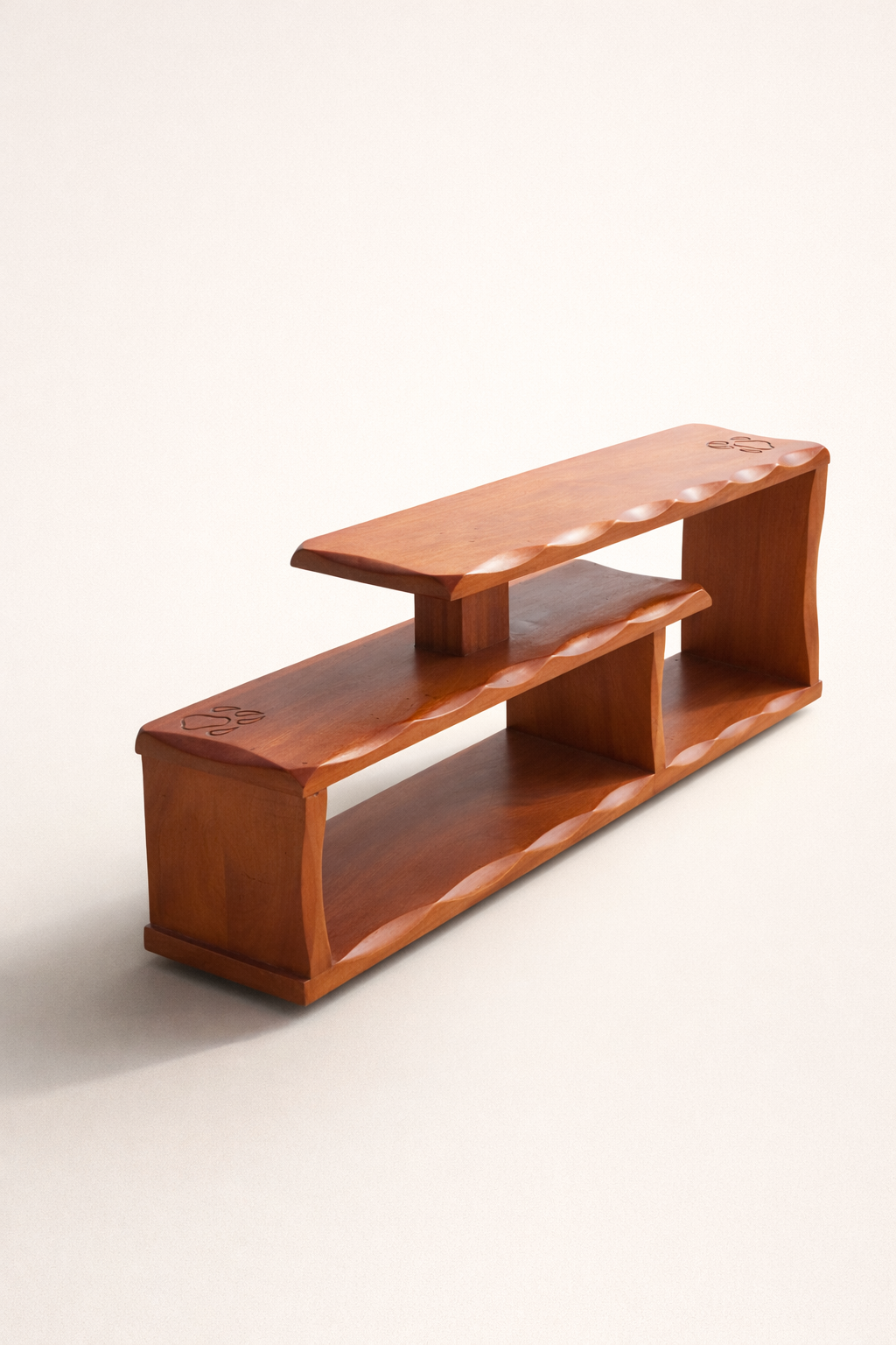 Mavuno Mahogany TV Console — handcrafted African furniture by Samuel woodworks  in Kenya