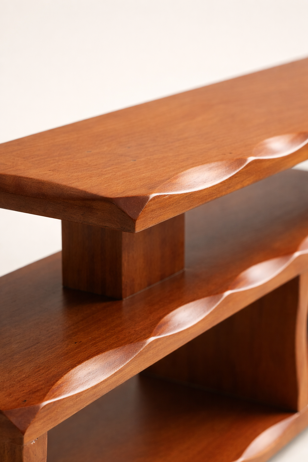 Mavuno Mahogany TV Console — handcrafted African furniture by Samuel woodworks  in Kenya (view 3)