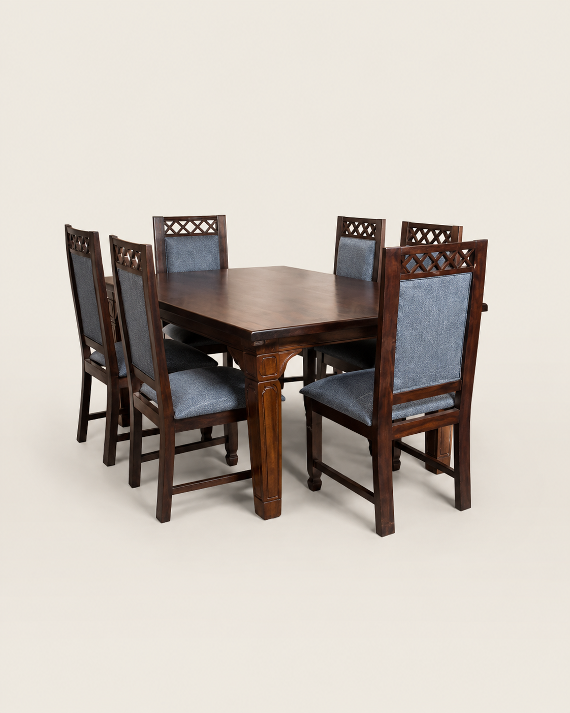 Eekan Meru Oak Dining Set — handcrafted African furniture by Kim's furniture in Kenya
