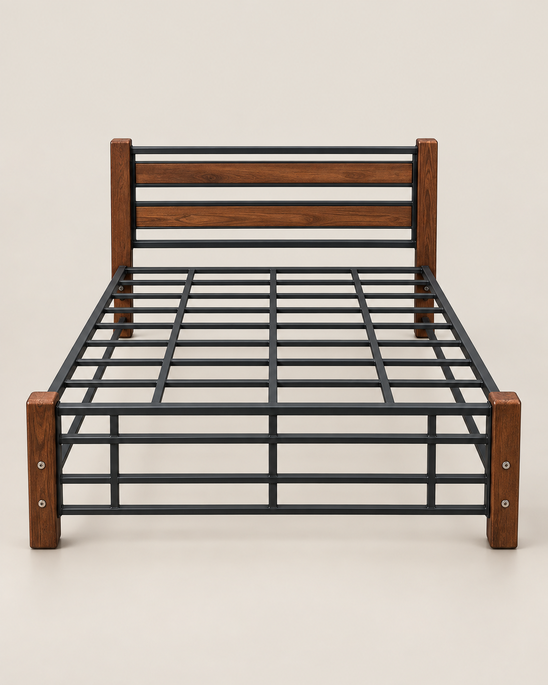 5by6 Slatted Bed Frame Double Bed — handcrafted African furniture by Bency furniture  in Kenya (view 2)