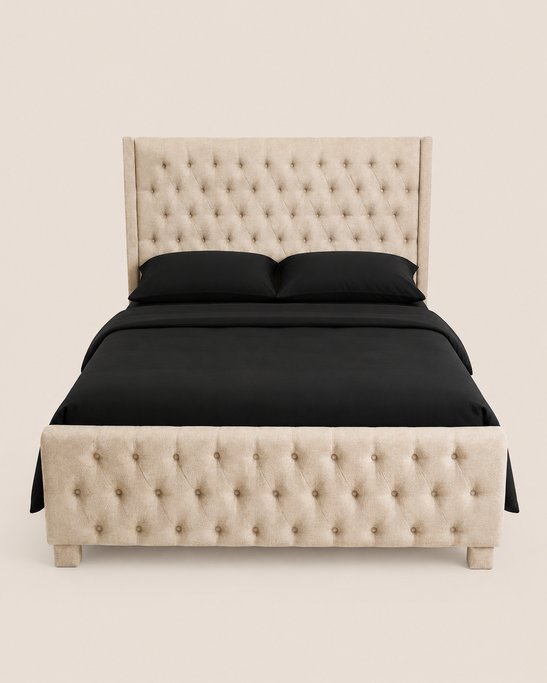 5 by 6 Upholstered Bed — handcrafted African furniture by Fahari homes in Kenya (view 2)