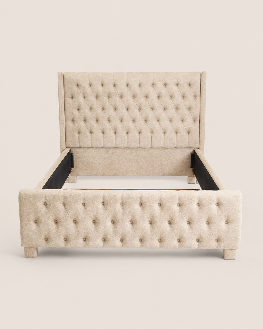 5 by 6 Upholstered Bed — handcrafted African furniture by Fahari homes in Kenya (view 3)