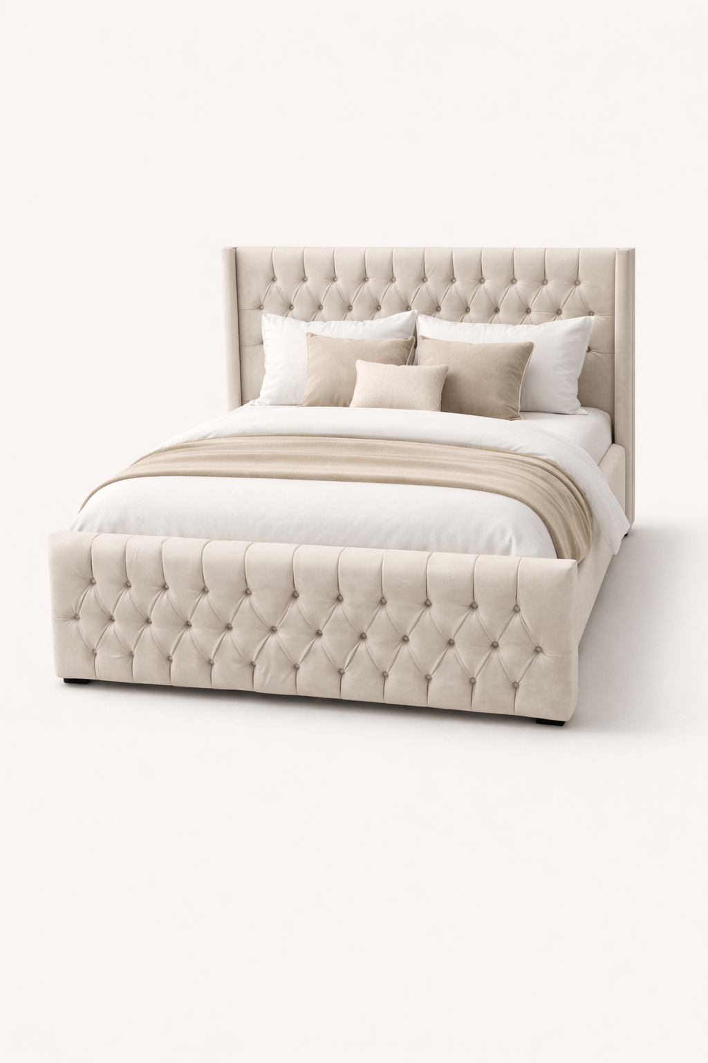 King size bed 5by6 Ndovu — handcrafted African furniture by Bonny furnitures  in Kenya