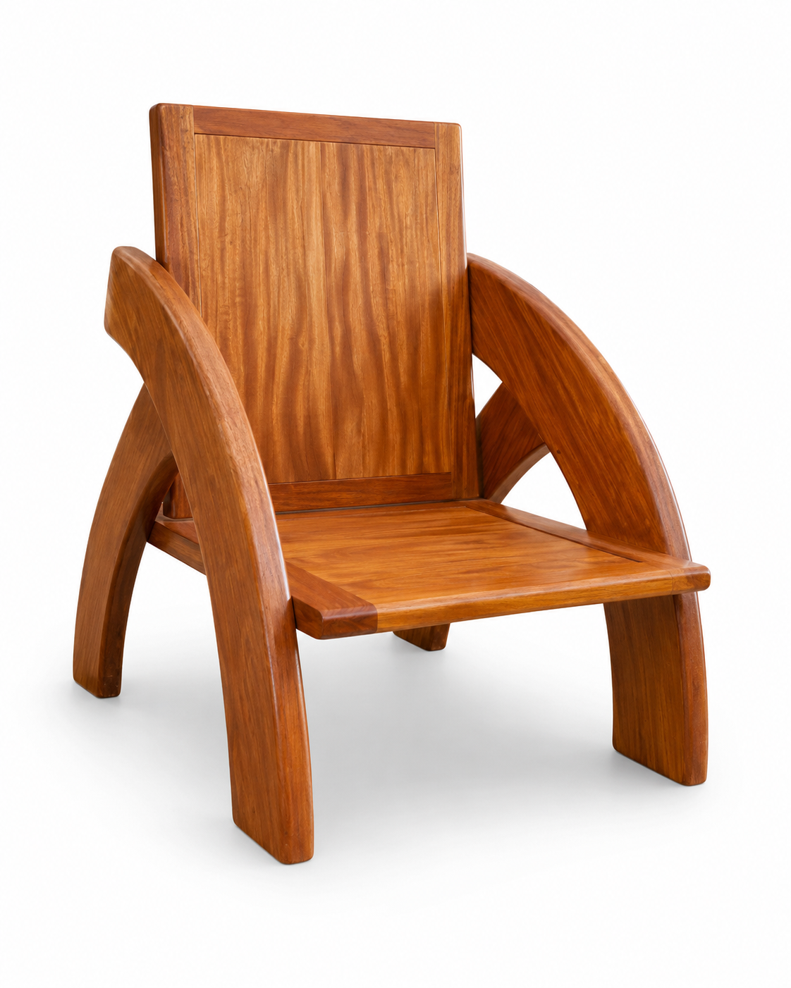 Jabali Wooden Lounge Chair — handcrafted African outdoor by Tenis furniture palace in Kenya