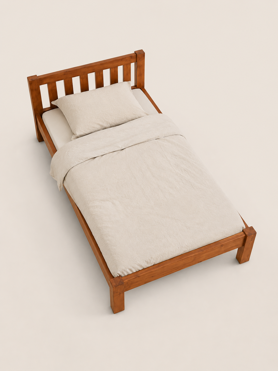 4 by 6 Musoke Bed Frame — handcrafted African furniture by Kim's furniture in Kenya