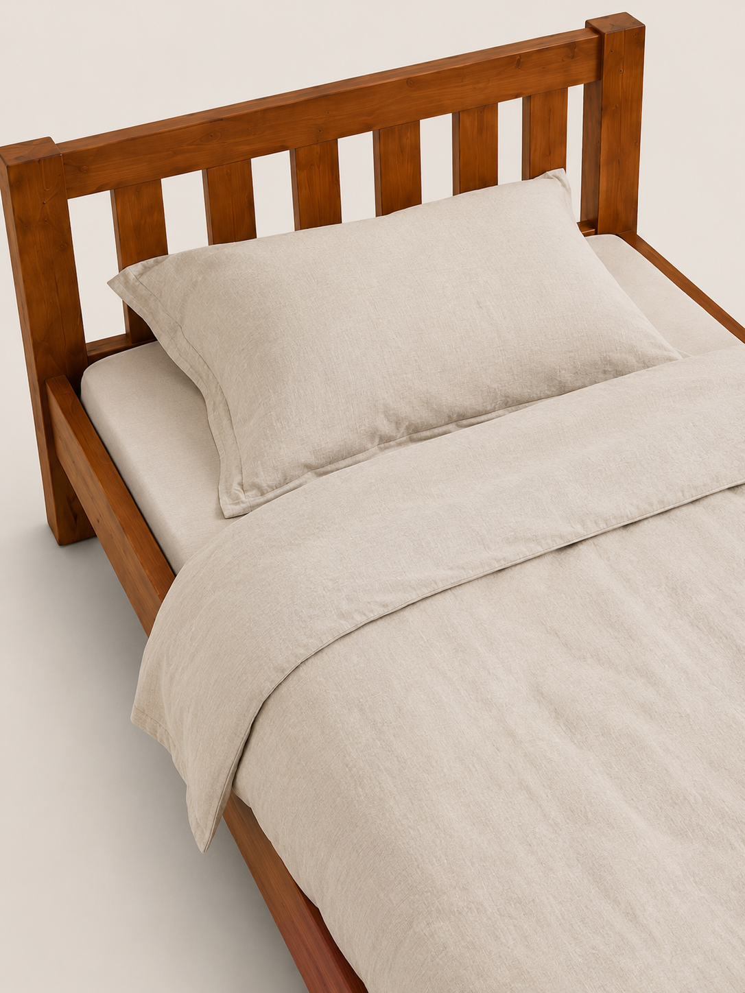 4 by 6 Musoke Bed Frame — handcrafted African furniture by Kim's furniture in Kenya (view 3)