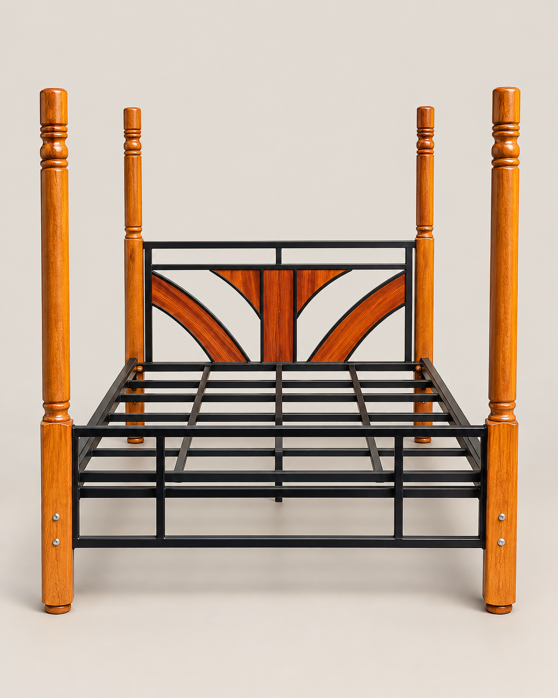 5 by 6 Four-Poster Bed — handcrafted African furniture by Dezna enterprise in Kenya (view 2)