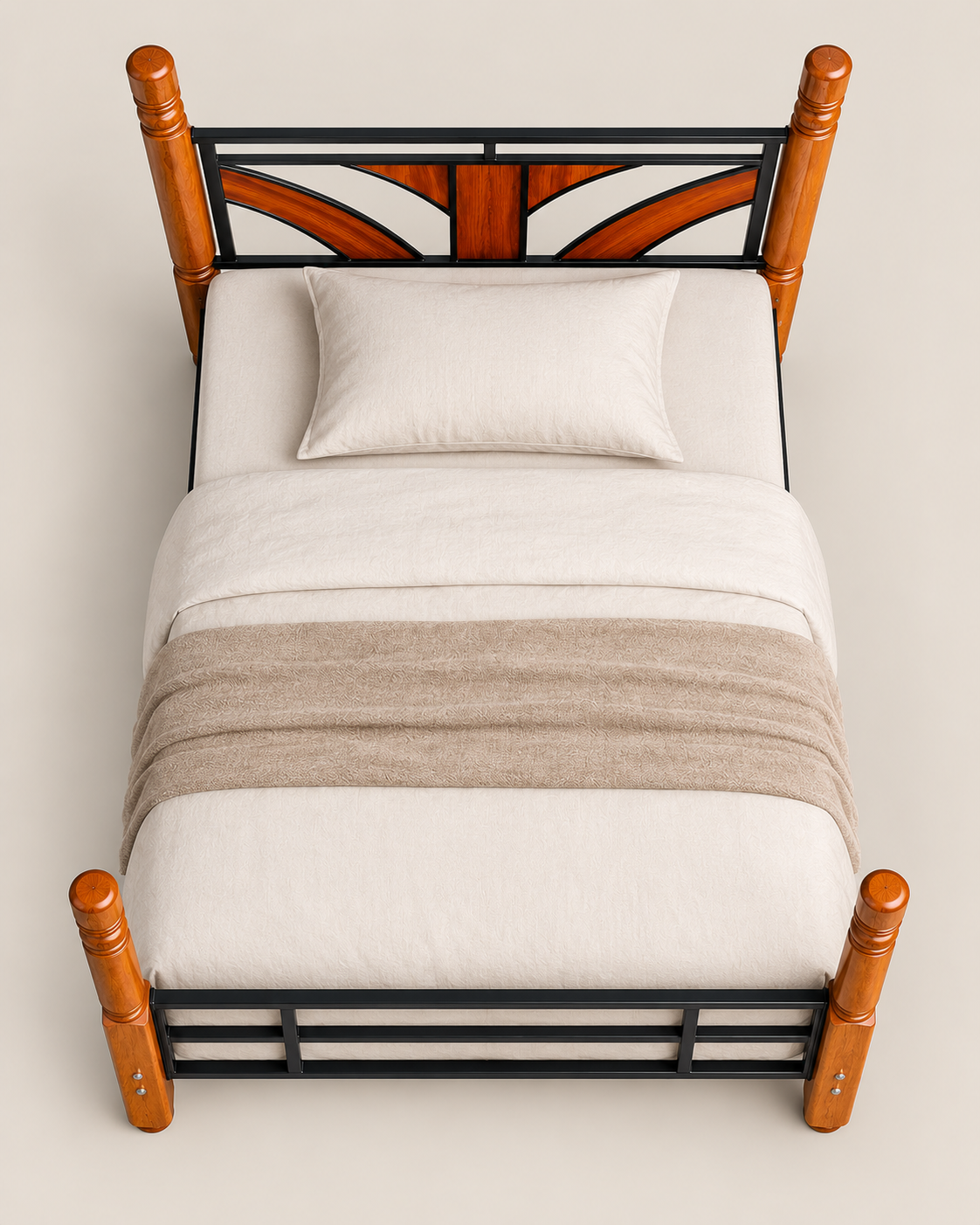 5 by 6 Four-Poster Bed — handcrafted African furniture by Dezna enterprise in Kenya (view 4)