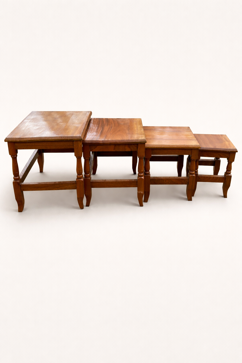 Chini Nest of Stools — handcrafted African furniture by Zakayo Elgon furniture  in Kenya (view 2)