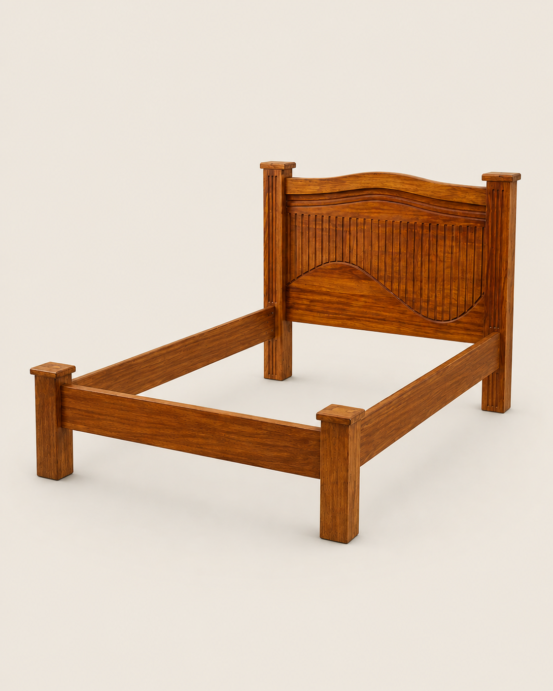 Deina Tofali Bed Frame — handcrafted African furniture by Woodfolks  in Kenya (view 2)