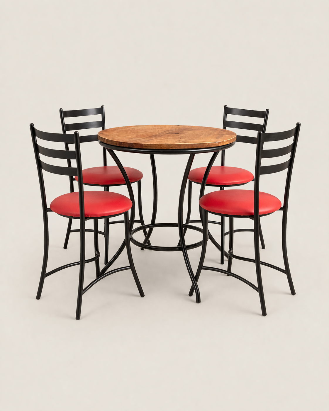 Mbingu 4 Seater Outdoor Bistro Set — handcrafted African outdoor by Vincent furniture  in Kenya (view 2)