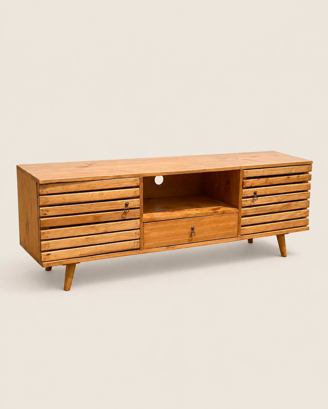 Jishibe Media Console — handcrafted African furniture by Koyo furniture in Kenya (view 2)