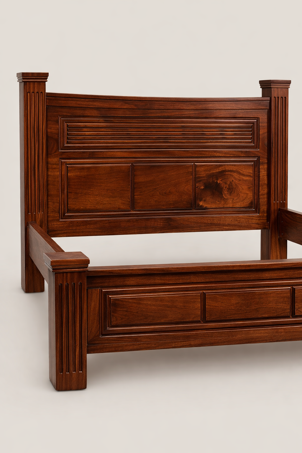 Bed 5by6 Chui Legacy Bedframe — handcrafted African furniture by Bimos Furniture in Kenya (view 3)