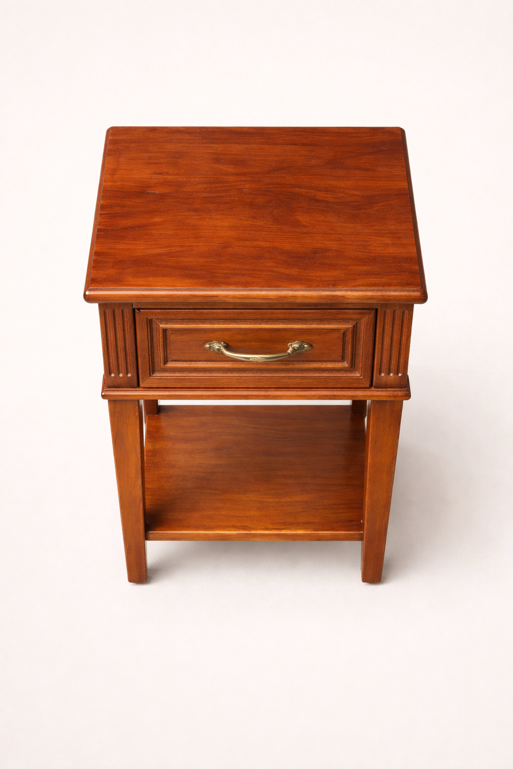 Mbamba Mahogany Bedside Drawer — handcrafted African furniture by Mike Paul Studio in Kenya