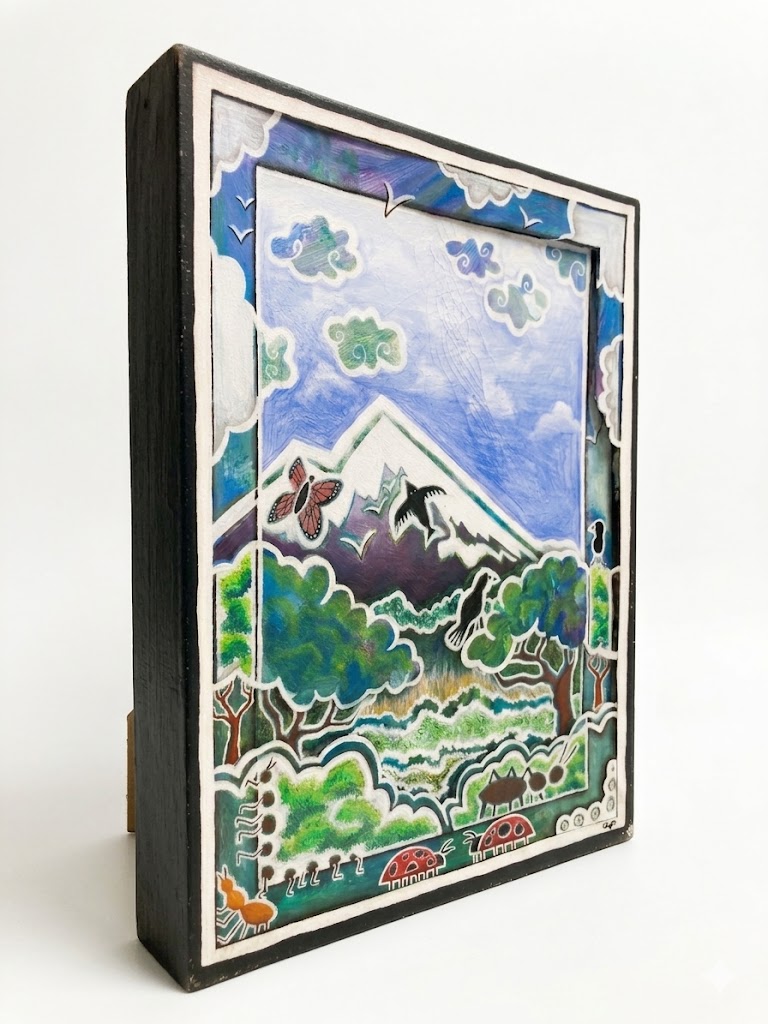 Abstract nature (paint) Oparanya Landscape — handcrafted African furniture by FashonistarGallery in Kenya (view 2)