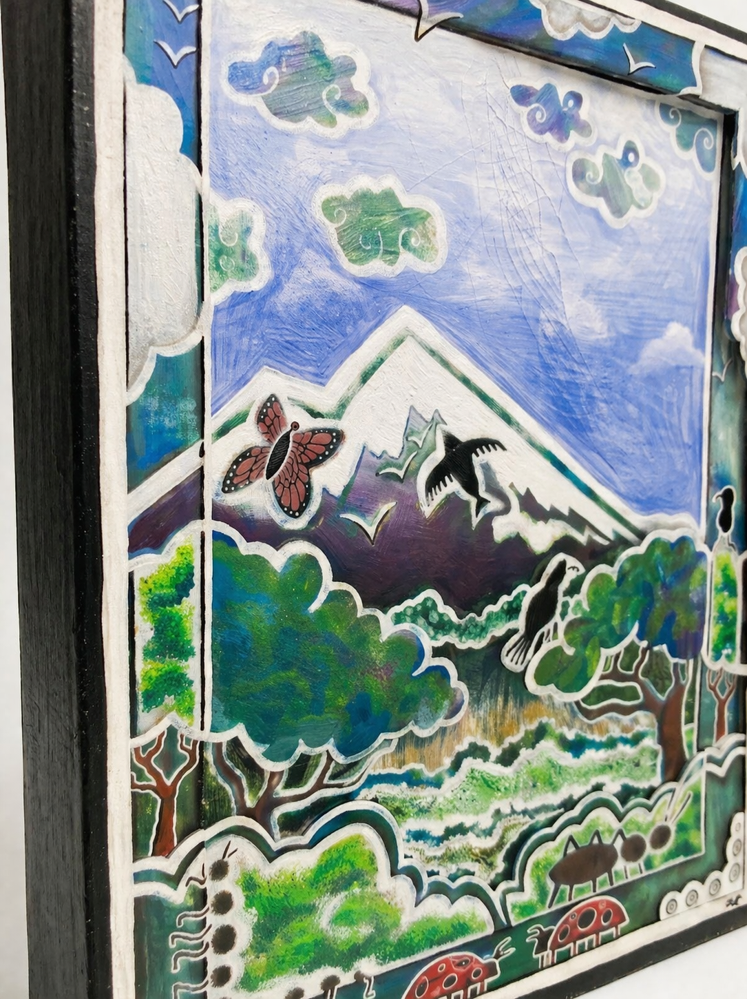 Abstract nature (paint) Oparanya Landscape — handcrafted African furniture by FashonistarGallery in Kenya (view 3)